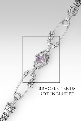 Linked in Unity Interchangeable Component™ in Lavender Moon Quartz - Bracelet Component - only found at SARDA™