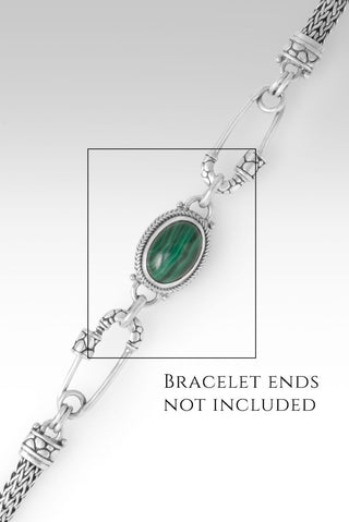 Linked in Unity Interchangeable Component™ in Malachite - Bracelet Component - only found at SARDA™