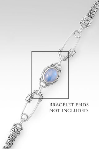 Linked in Unity Interchangeable Component™ in Rainbow Moonstone - Single Stone - only found at SARDA™