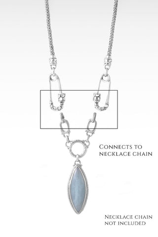 Linked in Unity Interchangeable Necklace Component™ in Aquamarine - Necklace Component - only found at SARDA™