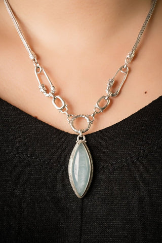 Linked in Unity Interchangeable Necklace Component™ in Aquamarine - Necklace Component - only found at SARDA™