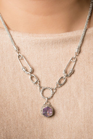 Linked in Unity Interchangeable Necklace Component™ in Lotus Blossom™ Mystic Quartz - Necklace Component - only found at SARDA™