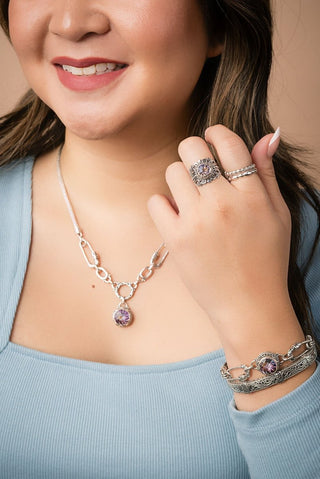 Linked in Unity Interchangeable Necklace Component™ in Northern Lights™ Mystic Quartz - Component - only found at SARDA™