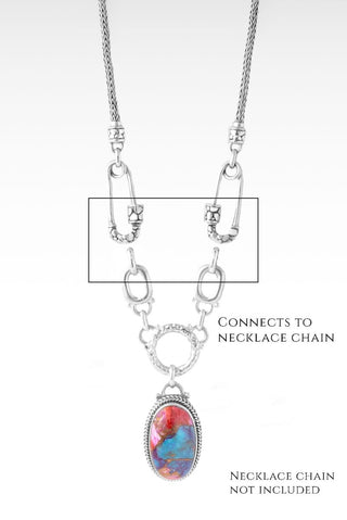 Linked in Unity Interchangeable Necklace Component™ in Sweetart Kingman Turquoise - Necklace Component - only found at SARDA™