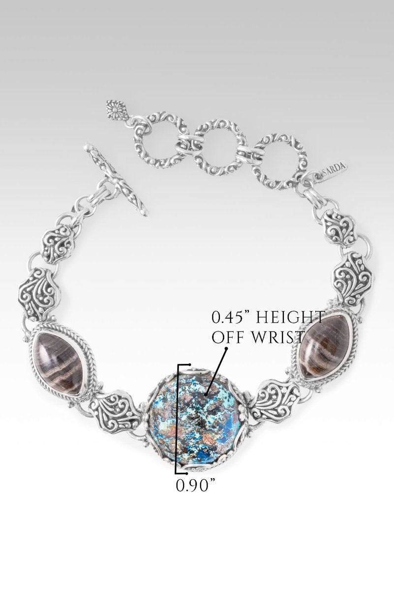 Listen To Creation Sing Bracelet™ in Chrysocolla & Black Zebra