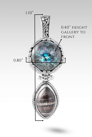 Listen To Creation Sing Pendant™ in Chrysocolla & Black Zebra Jasper - Multi Stone - only found at SARDA™