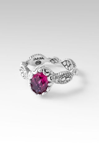 Live in Peace Ring™ in Rubellite - Stackable - SARDA™