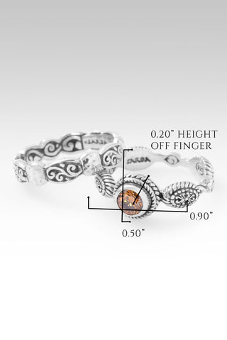 Live in Peace Ring Set of 3™ in Chocolate Mystic Moissanite - Stackable - only found at SARDA™