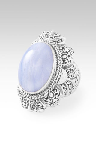 Live with Purpose Ring™ in Blue Lace Agate - Statement - only found at SARDA™