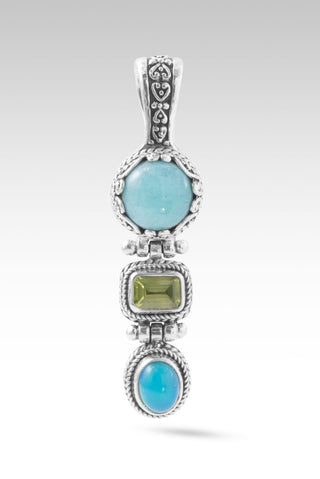 Living Water Pendant™ in Amazonite, Paraiba Ethiopian Opal & Peridot - Multi Stone - only found at SARDA™