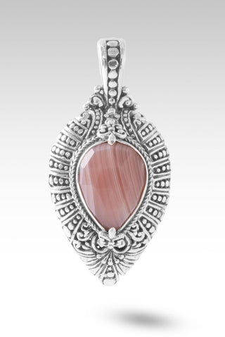 Lord Carry Me Pendant™ in Apricot Banded Agate - Single Stone - only found at SARDA™