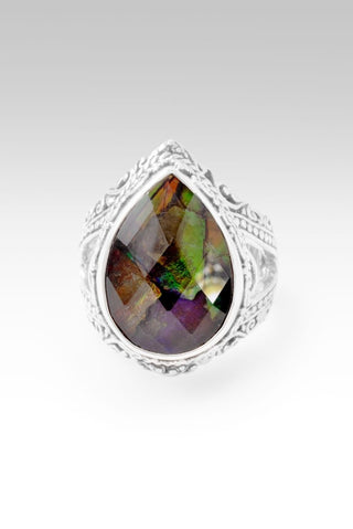 Lord Guide Me Ring™ in Ammolite - Split Shank - only found at SARDA™