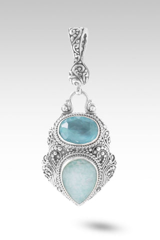 Lord, I Need More Pendant™ in Amazonite Mother of Pearl Quartz & Paraiba Mother of Pearl Quartz - Multi Stone - only found at SARDA™