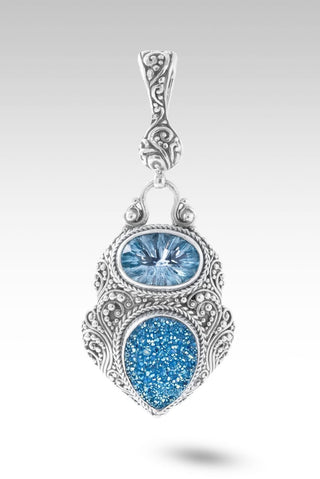Lord, I Need More Pendant™ in Baby Moon™ Drusy & Arctic Blue Topaz - Multi Stone - only found at SARDA™