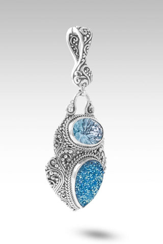 Lord, I Need More Pendant™ in Baby Moon™ Drusy & Arctic Blue Topaz - Multi Stone - only found at SARDA™