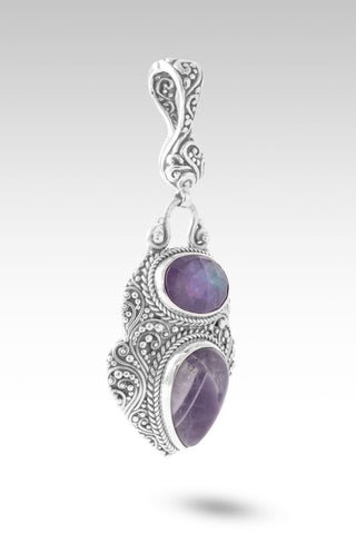 Lord, I Need More Pendant™ in Chevron Amethyst & African Amethyst Mother of Pearl Quartz - Multi Stone - only found at SARDA™