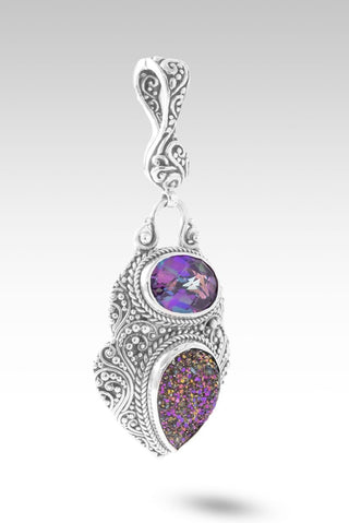 Lord, I Need More Pendant™ in Titanium Drusy & Bluejay Jazz™ Mystic Quartz - Multi Stone - only found at SARDA™