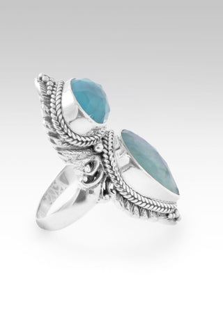 Lord, I Need U Ring™ in Amazonite Mother of Pearl Quartz & Paraiba Mother of Pearl Quartz - Statement - only found at SARDA™