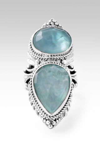 Lord, I Need U Ring™ in Amazonite Mother of Pearl Quartz & Paraiba Mother of Pearl Quartz - Statement - only found at SARDA™