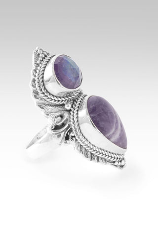 Lord, I Need U Ring™ in Chevron Amethyst & African Amethyst Mother of Pearl Quartz - Statement - only found at SARDA™