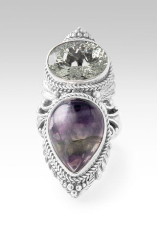 Lord, I Need U Ring™ in Rainbow Fluorite & Prasiolite - Statement - only found at SARDA™