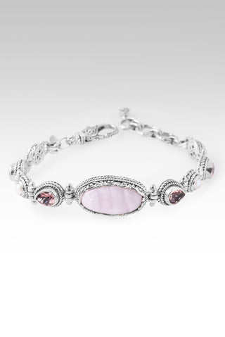 Love Conquers Fear Bracelet™ in Pink Aragonite, J P Topaz™ Mystic Topaz & Freshwater Pearl - Multi Stone - only found at SARDA™
