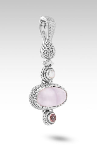 Love Conquers Fear Pendant™ in Pink Aragonite, J P Topaz™ Mystic Topaz & Freshwater Pearl - Multi Stone - only found at SARDA™