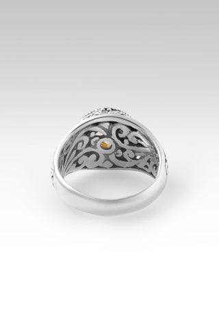 Love Destroys Fear Ring II™ in Gold Rutilated Quartz - Dinner - only found at SARDA™