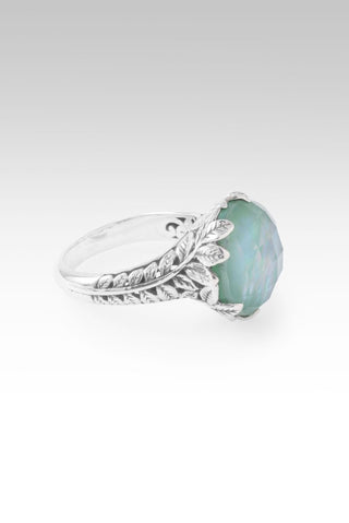 Love Me So Ring™ in Sea Green Chalcedony Mother of Pearl Quartz - Dinner - only found at SARDA™