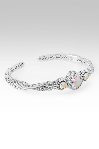 Love One Another Cuff Bracelet™ in Zero Saturn™ Mystic Quartz & Mercury Mist™ Mystic Topaz - Cuff - only found at SARDA™