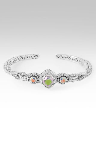 Love One Another Cuff Bracelet™ in Zero Saturn™ Mystic Quartz & Mercury Mist™ Mystic Topaz - Cuff - only found at SARDA™