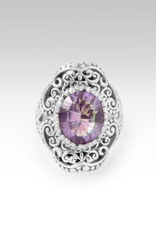 Loving Grace Ring™ in British Tearose™ Mystic Quartz - Dinner - only found at SARDA™
