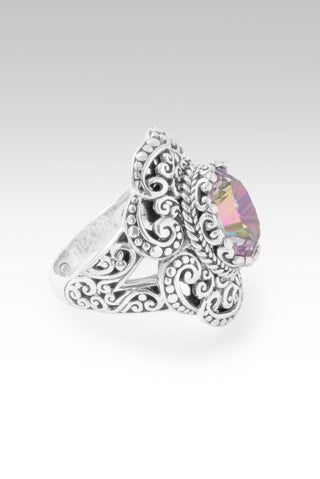Loving Grace Ring™ in British Tearose™ Mystic Quartz - Dinner - only found at SARDA™