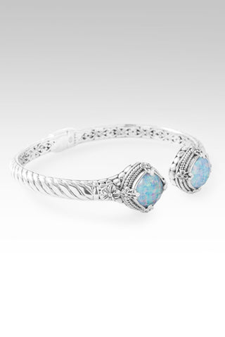 Made A Way Tip-To-Tip Bracelet™ in Cornflower Blue Simulated Opal & Quartz - Tip-to-Tip - only found at SARDA™