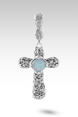 Made in Love Pendant™ in Cornflower Blue Simulated Opal & Quartz - Single Stone - only found at SARDA™