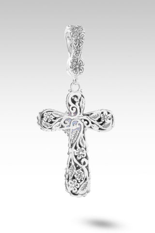 Made in Love Pendant™ in Cornflower Blue Simulated Opal & Quartz - Single Stone - only found at SARDA™