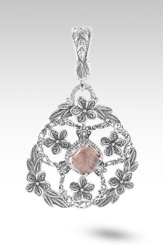 Made Whole Again Pendant™ in Cor-De-Rosa Morganite - Single Stone - only found at SARDA™