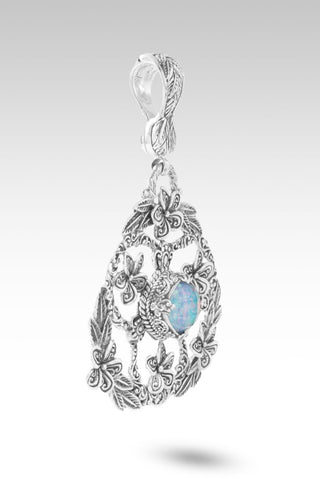 Made Whole Again Pendant™ in Cornflower Blue Simulated Opal & Quartz - Single Stone - only found at SARDA™