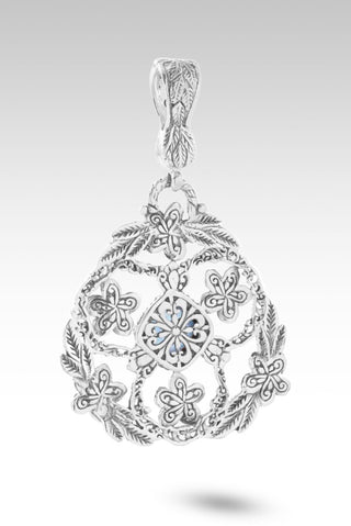 Made Whole Again Pendant™ in Cornflower Blue Simulated Opal & Quartz - Single Stone - only found at SARDA™