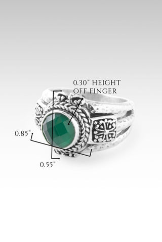 Make Your Light Shine Ring II™ in Green Onyx - Dinner - only found at SARDA™
