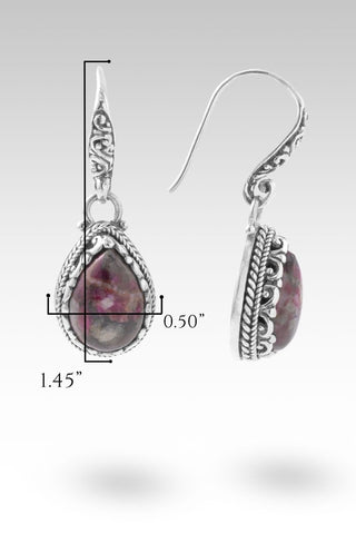 Maker of All Earrings™ in Eudialyte - Bali Wire - only found at SARDA™