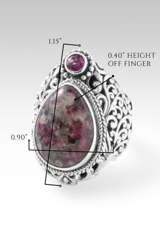 Maker of All Ring™ in Eudialyte & Rhodolite Garnet - Statement - only found at SARDA™