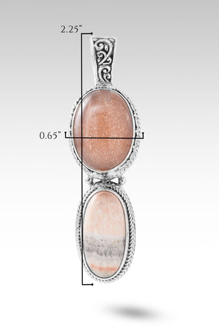 Maker of Stars Pendant™ in Celestobarite & Peach Sunstone - Multi Stone - only found at SARDA™