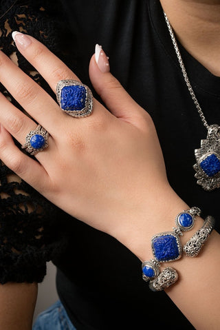 Mercy In & Thru It Bracelet™ in Lapis - Multi Stone - only found at SARDA™