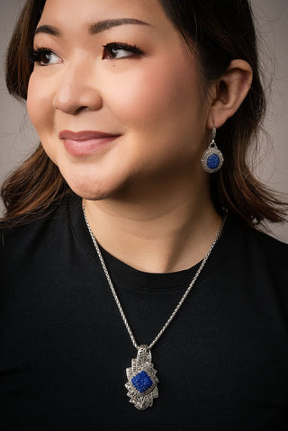 Mercy In & Thru It Pendant™ in Lapis - Statement - only found at SARDA™