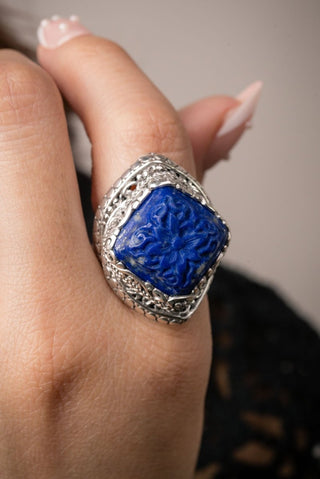 Mercy In & Thru It Ring II™ in Lapis - Dinner - only found at SARDA™