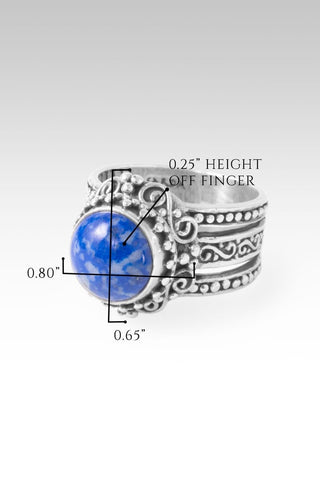 Mercy In & Thru It Ring™ in Lapis - Dinner - only found at SARDA™