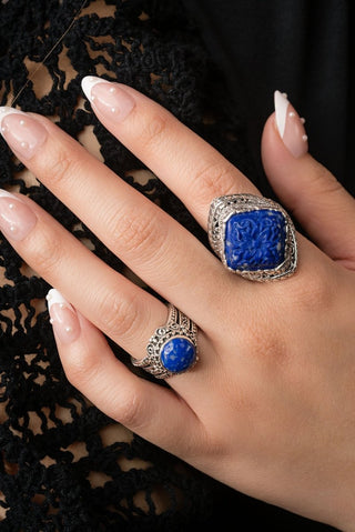 Mercy In & Thru It Ring™ in Lapis - Dinner - only found at SARDA™