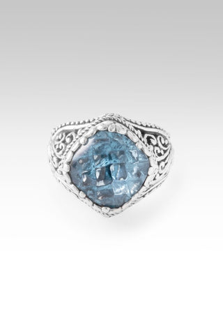 Mercy Remains Ring™ in Arctic Blue Topaz - Dinner - only found at SARDA™