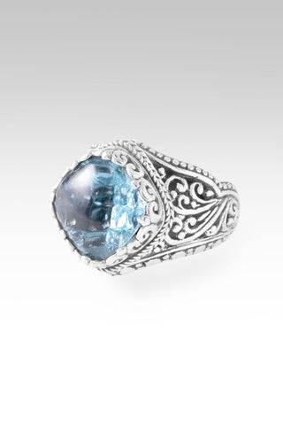 Mercy Remains Ring™ in Arctic Blue Topaz - Dinner - only found at SARDA™